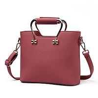 M.Plus Women Fashion PU/Faux Leather Messenger/Shoulder Crossbody Bag/Handbag Tote