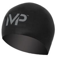 MP Michael Phelps Race Swimming Cap - Black/Silver