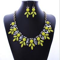 MPL Europe and the United States selling fashionable exaggerated Necklace Earrings Set