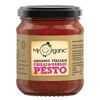 mr organic chilli garlic pesto vegan 130g
