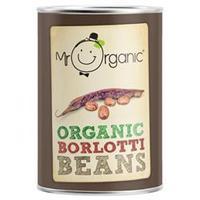 Mr Organic Org Borlotti Beans Tin 400g