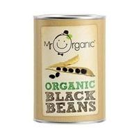 mr organic org black beans tin 400g 1 x 400g
