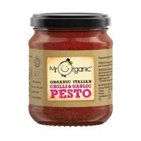 Mr Organic Chilli & Garlic Pesto (vegan) 130 g (1 x 130g)