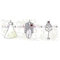 Mr & Mrs Picture Trifold Card