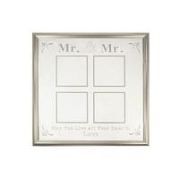 Mr & Mr 4 Aperture Silver Frame