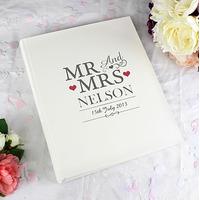 Mr & Mrs Personalised Traditional Photo Album