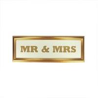 Mr & Mrs Gold Frame