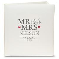 Mr & Mrs Traditional Photo Album Customised