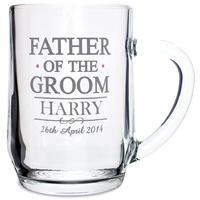 mr mrs father of the groom tankard customised