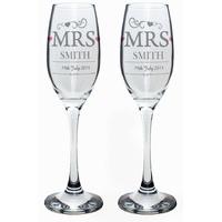 mrs mrs pair of flutes customised