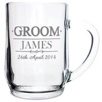 mr mrs groom tankard customised