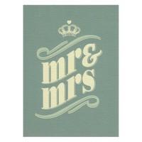 Mr & Mrs Vintage Wedding Card