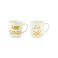 Mr Cool and Mrs Hot Mug Set