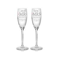 mr mrs pair of flutes