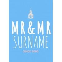 Mr & Mr | Civil partnership Card | ILL1014