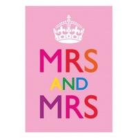 Mrs and Mrs | Civil Partnership Card | DM2040