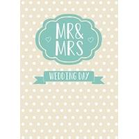 mr mrs wedding day wedding card bb1157