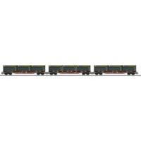 Märklin Three Type Sngss Container Transport Cars with WoodTainer XXL Containers