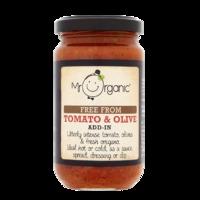 mr organic tomato olive add in sauce 190g