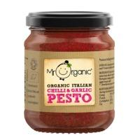 mr organic italian chilli garlic pesto 130g