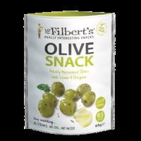 Mr Filbert\'s Pitted Green Olives with Lemon & Oregano 65g - 65 g, Green