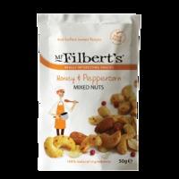 Mr Filbert\'s Honey & Peppercorn Nuts 50g - 50 g, Pink