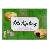 Mr Kipling Apple and Blackcurrant Pies 6 Pack