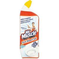 mr muscle toilet power thick bleach gel 750ml