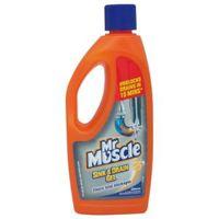 mr muscle sink drain unblocker bottle 500 ml