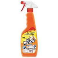 Mr Muscle 5 In 1 Lemon Scented Trigger Spay Kitchen Cleaner For All Kitchen Surfaces (500ml)