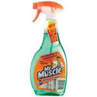 Mr Muscle 5-in-1 Window and Glass Trigger Spray Bottle Cleaner (500ml) Ref 91579