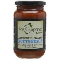 Mr Organic Olives and Capers Puttanesca Tomato Sauce 350 g (Pack of 6)