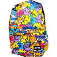 Mr Men And Little Miss multicolour zip up polyester backpack rucksack new women\