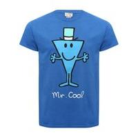 mr men mens 100 cotton blue short sleeve crew neck mr cool character p ...