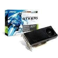 MSI N670GTX-PM2D2GD5/OC Graphics Card GeForce GTX670 2GB DVI HDMI DisplayPort