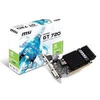 Msi Nvidia Gt720 2gb 797mhz 5000mhz 64-bit Ddr5 Dl-dvi-d Hdmi Vga Lp Passive Pci-e Graphics Card