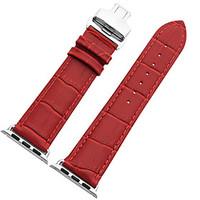 MSTRE Watch Band Strap for Apple Watch Series 1 /2 National Style Leather Butterfly Buckle 38mm / 42mm