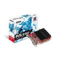 Msi Amd R5 230 625mhz 1066mhz 1gb 64-bit Ddr3 Single Slot Passive Low Profile Dvi-d Hdmi Vga Pci-e Graphics Card