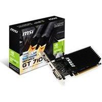 msi geforce gt 710 silent low profile 1gb gddr3 graphics card