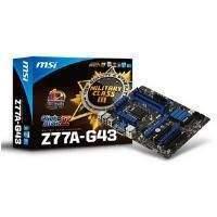 MSI Z77A-G43 Motherboard Core i3/i5/i7/Pentium/Celeron LGA1155 Intel Z77 ATX RAID Gigabit LAN