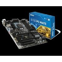 MSI B150 PC MATE Socket LGA 1151 VGA DVI-D HDMI 7.1-Channel HD Audio ATX Motherboard