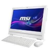 MSI Wind Top AP2011 (20 inch Multi-Touch) All-in-One PC Pentium Dual Core (G620) 2.6GHz 2GB 500GB DVD WLAN Webcam Windows 7 Pro (HD Graphics) White