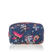 ms collection bird print makeup bag