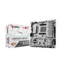MSI AMD AM4 B350M Mortar Artic Ryzen 7th Gen DDR4 VR m.2 Audio Lan LED Micro ATX Motherboard