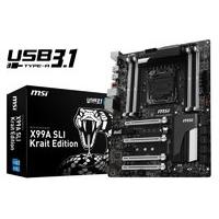 msi x99a sli krait edition socket lga2011 3 usb 31 71 channel hd audio ...