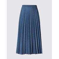 M&S Collection Pleated A-Line Midi Skirt