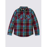 M&S Collection Pure Cotton Checked Shirt (3-14 Years)