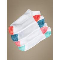 ms collection 4 pair pack cotton rich trainer liner socks
