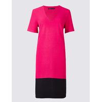 M&S Collection Colour Block Short Sleeve Tunic Dress