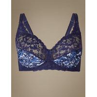 ms collection floral jacquard lace non wired full cup bra a dd